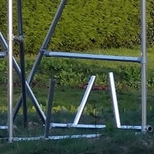 Stormvoorziening Spandoekframe