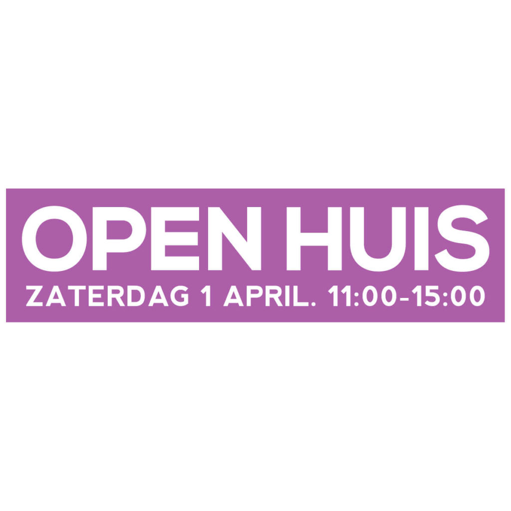11 15 Sticker OpenHuis magenta