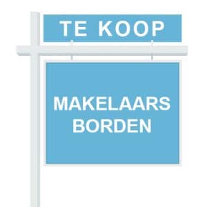 Makelaarsartikelen - Reclameborden Totaal - Alles voor makelaars - makelaarsborden tuinborden