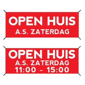 OpenHuis spandoek overz a