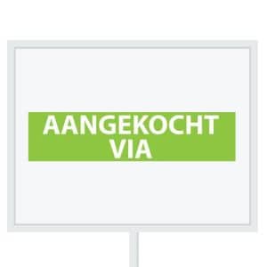 Reclameborden Totaal makelaarsstickers stickers voor makelaars Aangekocht via wit groen