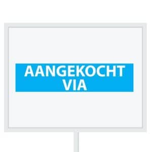 Reclameborden Totaal makelaarsstickers stickers voor makelaars Aangekocht via wit lichtblauw