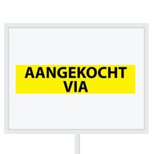 Reclameborden Totaal makelaarsstickers stickers voor makelaars Aangekocht via zwart geel