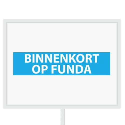 Reclameborden Totaal makelaarsstickers stickers voor makelaars Binnenkort op funda wit lichtblauw 2