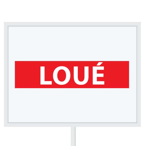 Reclameborden Totaal makelaarsstickers stickers voor makelaars Loue wit rood