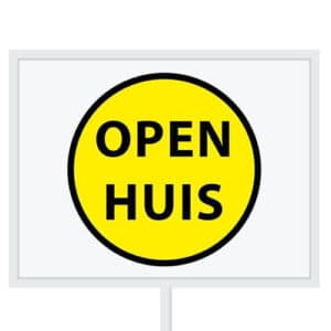 Reclameborden Totaal makelaarsstickers stickers voor makelaars Maatwerk sticker model A