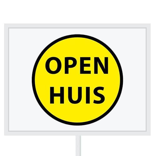 Reclameborden Totaal makelaarsstickers stickers voor makelaars Maatwerk sticker model A