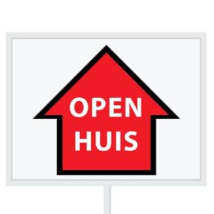 Reclameborden Totaal makelaarsstickers stickers voor makelaars Maatwerk sticker model G