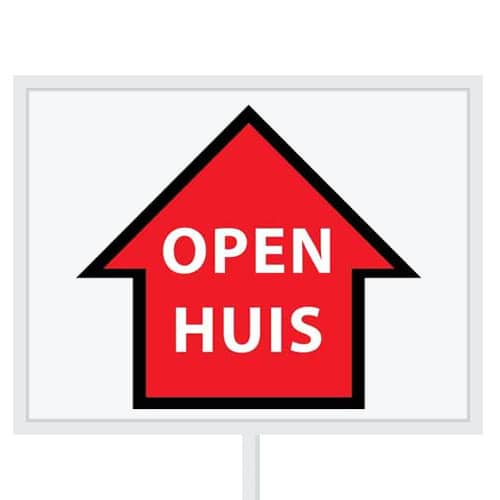Reclameborden Totaal makelaarsstickers stickers voor makelaars Maatwerk sticker model G