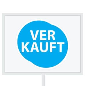 Reclameborden Totaal makelaarsstickers stickers voor makelaars Maatwerk sticker model H