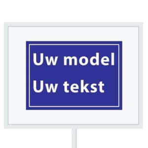 Reclameborden Totaal makelaarsstickers stickers voor makelaars Maatwerk sticker model L