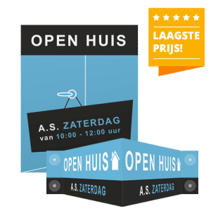 Reclameborden Totaal open huis producten