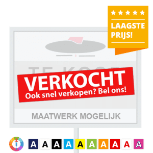 Reclameborden Totaal verkocht stickers voor makelaars goedkoopste verkocht stickers voor makelaars v2