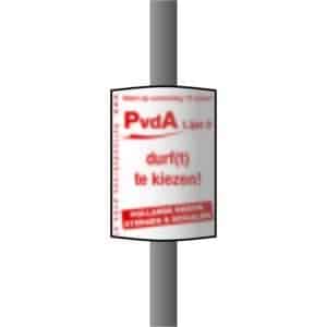 Sandwichborden of Verkiezingsborden of Lantaarnpaalborden afmeting 50 x 70 van Reclameborden Totaal