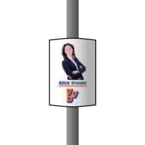 Verkiezings Lantaarn paal bord 50 x 70 B1 300x300 1