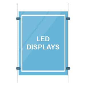 Makelaarsartikelen Reclameborden Totaal Alles voor makelaars led displays led raampresentatie voor makelaars