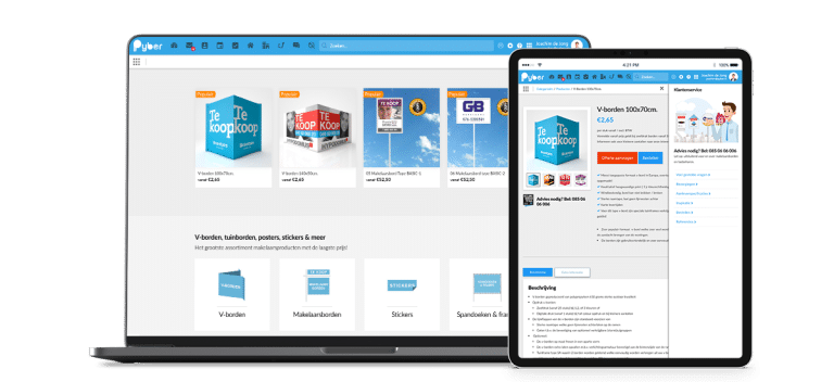 Pyber makelaars software crm voor makelaars Reclameborden Totaal makelaarsborden met de laagste prijsbestellen pyber