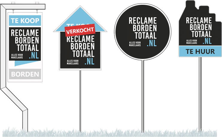 Reclameborden Totaal makelaarsborden tuinborden alles voor makelaars
