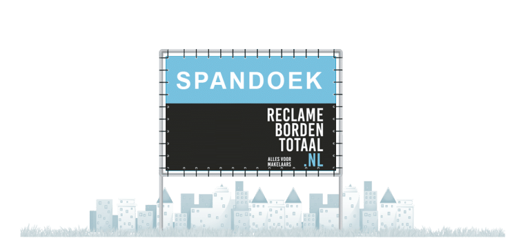 Reclameborden Totaal spandoeken frames opvallend spandoek laten plaatsen