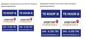 raamposter, raambiljetten