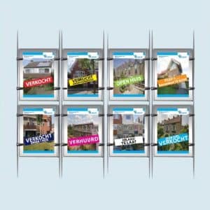 verkocht sticker raampresentatie