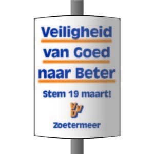Verkiezings Lantaarn paal bord 100 x 140 B1 300x300 2