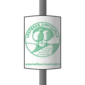 Verkiezings Lantaarn paal bord 70 x 100 B1 300x300 1