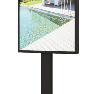 raampresentatie voor makelaar vitrinemedia LCD