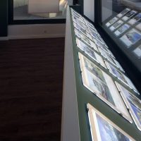 Vitrinemedia A3 displays formaat liggend in interieurbak