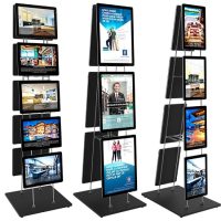 Vitrinemedia vrijstaande LED Displays op stalen voet